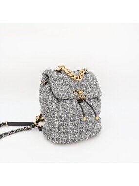 Chanel Vintage Chanel 19 Backpack Tweed